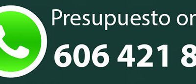 ¿Quieres un presupuesto online? ¡Whatsapptéanos!