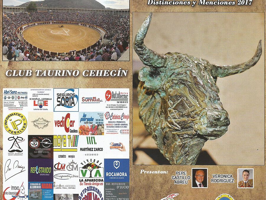 ABRISANZ colabora con los ‘Premios Morisco’ del Club Taurino de Cehegín
