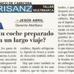 CONSEJOS ABRISANZ: “¿Está tu coche preparado para un largo viaje?”