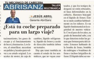 CONSEJOS ABRISANZ: “¿Está tu coche preparado para un largo viaje?”