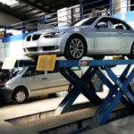 Fuerte impacto en el cubrecárter de este BMW 320 Cabrio
