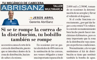 “CONSEJOS ABRISANZ: “Si se te rompe la correa de la distribución, tu bolsillo también se rompe”