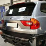 Reparamos el paragolpes trasero de este espectacular BMW X3 3.0D