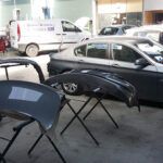 Todas las piezas preparadas, para montarlas en el BMW Serie 5