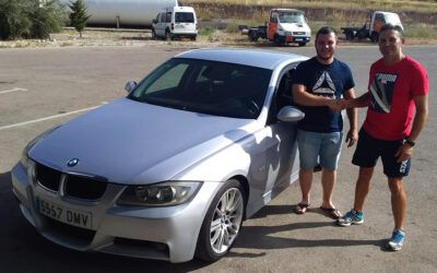 Nos vamos de finde, con la entrega de este BMW 320 a nuestro amigo Ángel